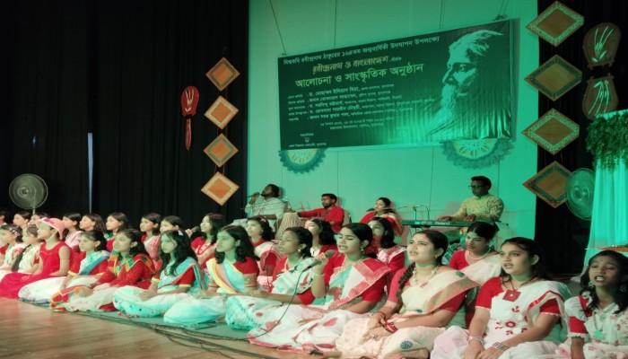 রবীন্দ্র জন্মজয়ন্তী উদযাপিত রবীন্দ্র জন্মজয়ন্তী উদযাপিত