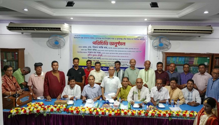 পূজা উদযাপন পরিষদ সদর ও পৌর শাখার নবনির্বাচিত কমিটির পরিচিতি সভা পূজা উদযাপন পরিষদ সদর ও পৌর শাখার নবনির্বাচিত কমিটির পরিচিতি সভা