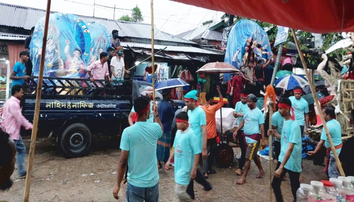 জামালগঞ্জে প্রতিমা বিসর্জনের মধ্য দিয়ে শেষ হলো দুর্গাপূজা জামালগঞ্জে প্রতিমা বিসর্জনের মধ্য দিয়ে শেষ হলো দুর্গাপূজা