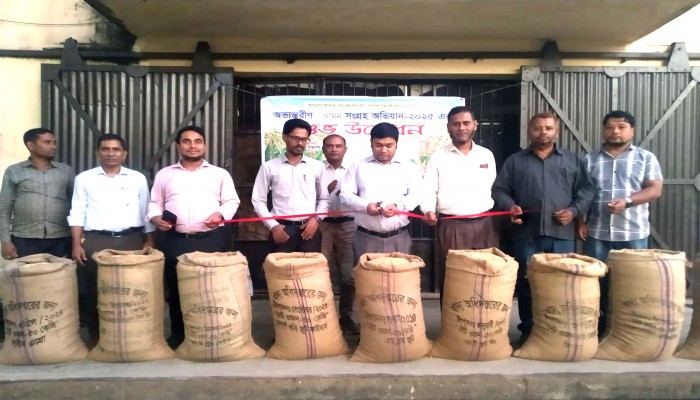 জগন্নাথপুরে আমন ধান সংগ্রহ কার্যক্রম উদ্বোধন