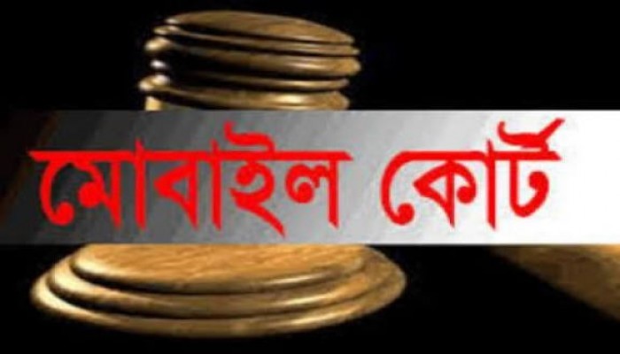 অবৈধভাবে মাটি কাটায় এক ব্যক্তিকে জরিমানা