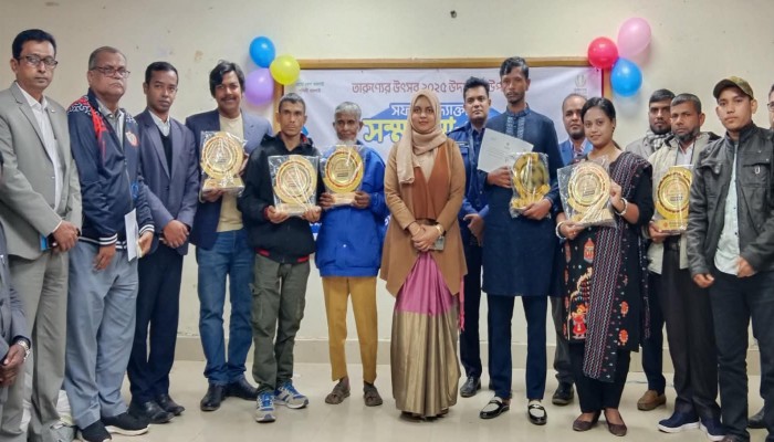 সদর উপজেলার ৬ সফল উদ্যোক্তাকে সম্মাননা প্রদান