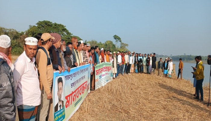 সুরমার ভাঙনে দোয়ারাবাজারে ভিটেমাটি হারানোর শঙ্কা