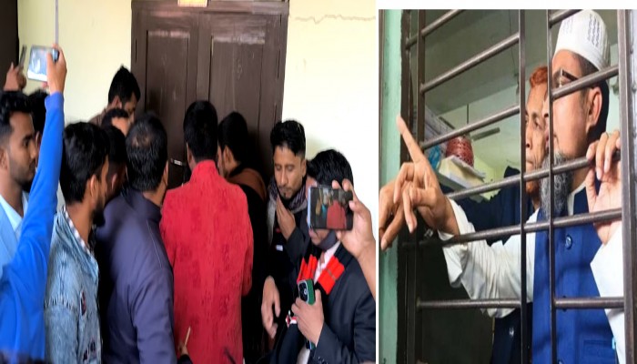 মনোনয়ন প্রত্যাহার ঠেকাতে দলীয় প্রার্থীকে ভেতরে রেখে জামায়াত কার্যালয়ে তালা
