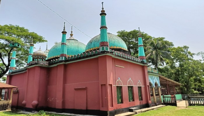 তাজ মহলের আদলে নির্মিত অবহেলায় জরাজীর্ণ প্রাচীন দৃষ্টিনন্দন গম্বুজ মসজিদ