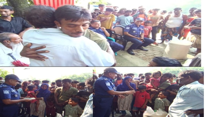 গণমাধ্যম, পুলিশ ও প্রবাসীদের উদ্যোগে অসহায় সাজু মিয়ার মুখে হাসি