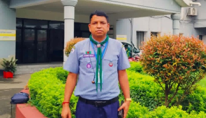সিলেট বিভাগে শ্রেষ্ঠ কাব শিক্ষক নিশেন্দু রঞ্জন গোস্বামী