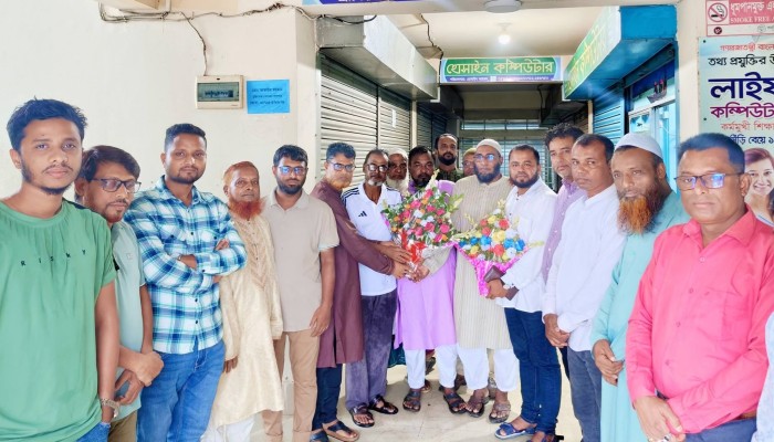 শান্তিগঞ্জ প্রেসক্লাব নেতৃবৃন্দকে সচেতন নাগরিক পরিষদের সংবর্ধনা