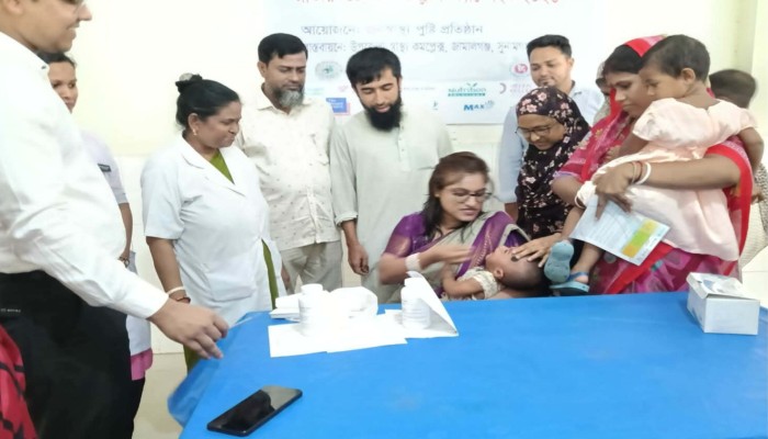 জামালগঞ্জে ভিটামিন ‘এ’ প্লাস ক্যাম্পেইন উদ্বোধন