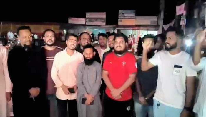 শহরে এনসিপি’র বিক্ষোভ