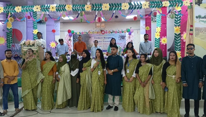 সুনামগঞ্জ সরকারি কলেজে নবীন বরণ ও বিদায় সংবর্ধনা