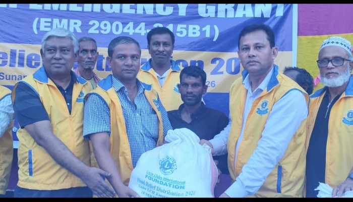 ৫০০ ক্ষতিগ্রস্ত কৃষক পেলেন লায়ন্স ক্লাবের সহায়তা