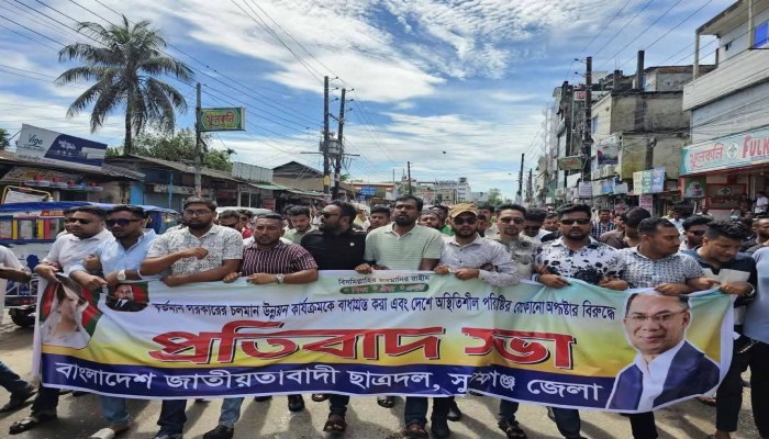 ছাত্রদলের বিক্ষোভ মিছিল ও সমাবেশ