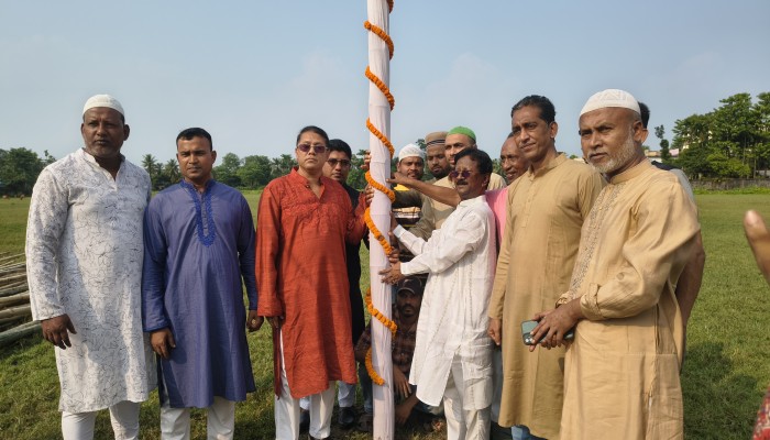 সুনামগঞ্জে বাণিজ্য মেলার অবকাঠামো নির্মাণকাজের ভিত্তিপ্রস্তর স্থাপন